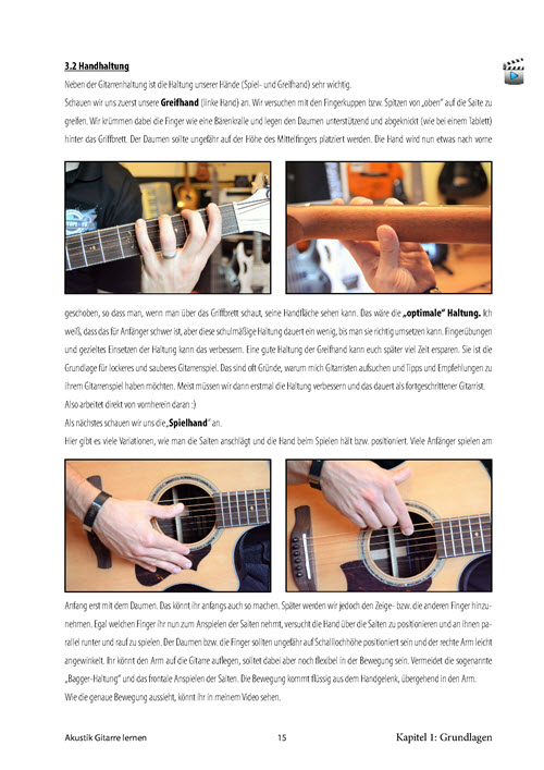 Akustik Gitarre lernen E Book original 16
